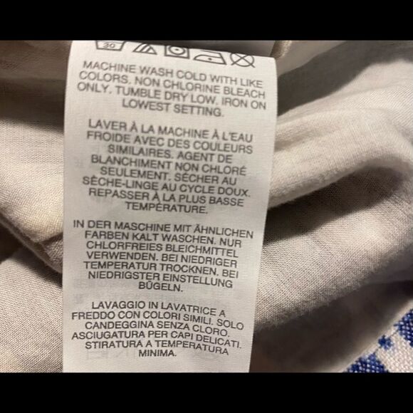 J. Crew Cotton Blue White Tank Top Size 00 - Picture 3 of 11